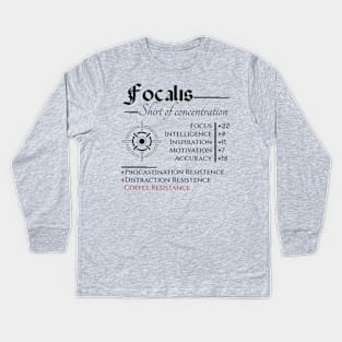 Focalis Shirt Of Concentration Kids Long Sleeve T-Shirt